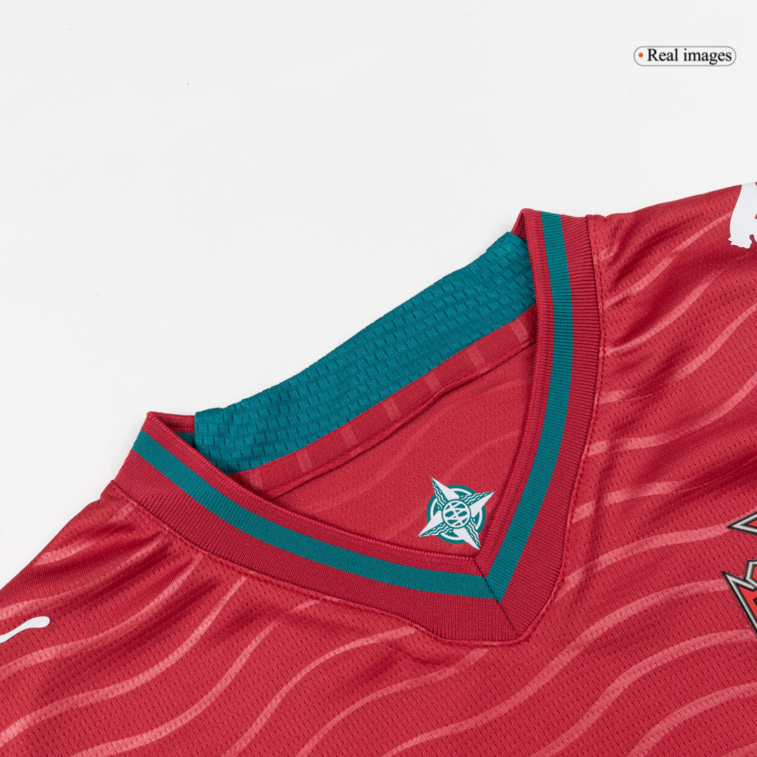 Kid's RONALDO #7 Portugal World Cup 2026 Home Soccer Jersey Kit [PREMIUM]