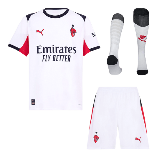 Men's AC Milan 2025/26 Away Soccer Jersey Full Kit