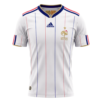 Retro Men's France 2010 Away Soccer Jersey