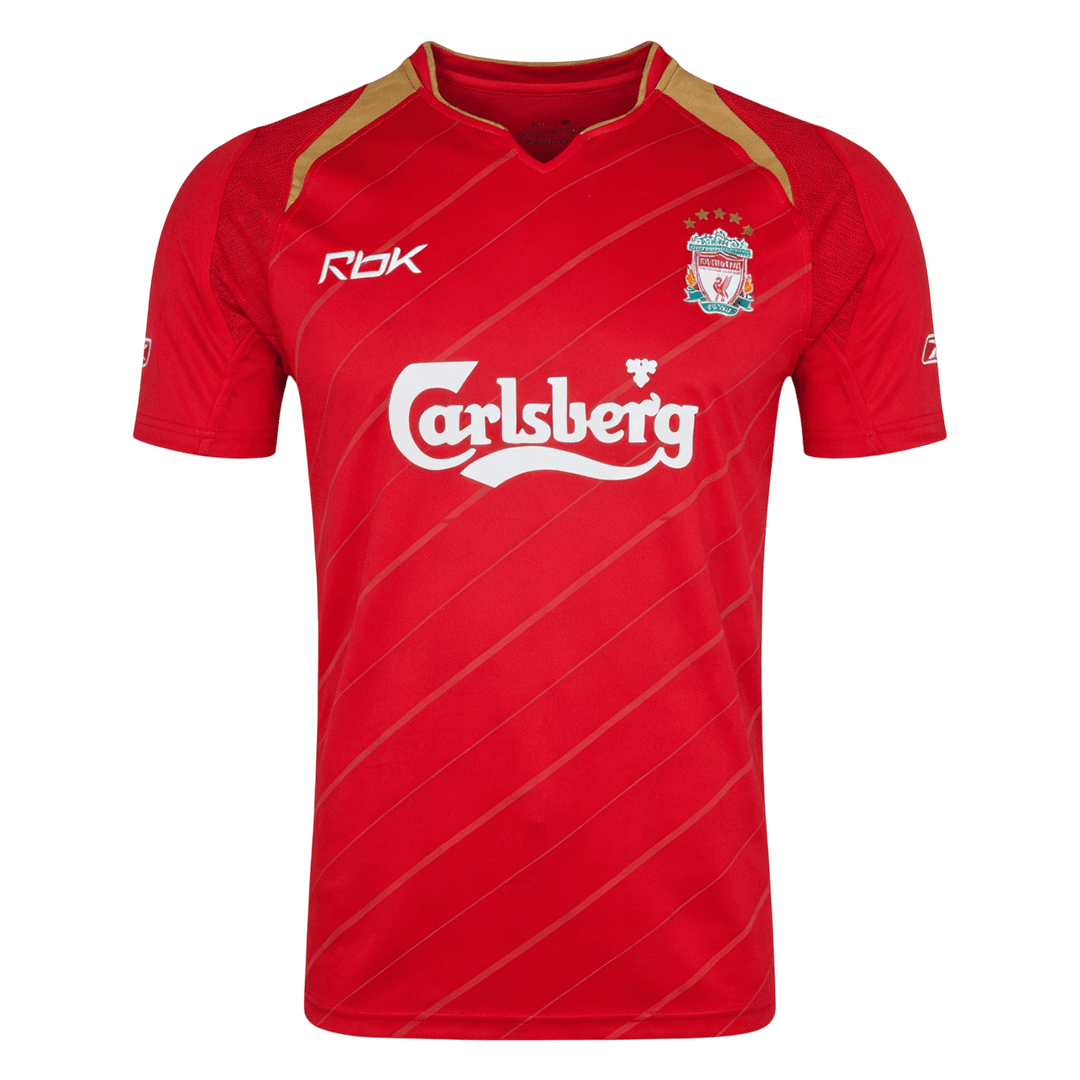 Retro Men's Liverpool 2005/06 Home Soccer Jersey