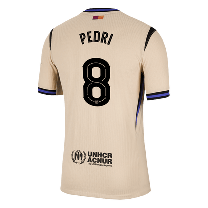 PEDRI #8 Men's Barcelona UCL 2025/26 Player Version Away Soccer Jersey - Slim Fit