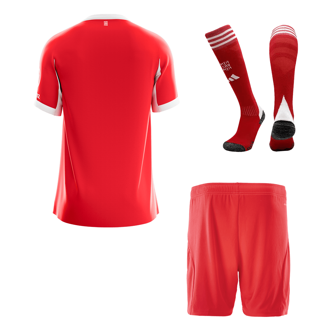 Men's Bayern Munich 2025/26 Home Soccer Jersey Full Kit [PREMIUM]