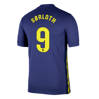 SØRLOTH #9 Men's Atletico Madrid 2025/26 Away Soccer Jersey