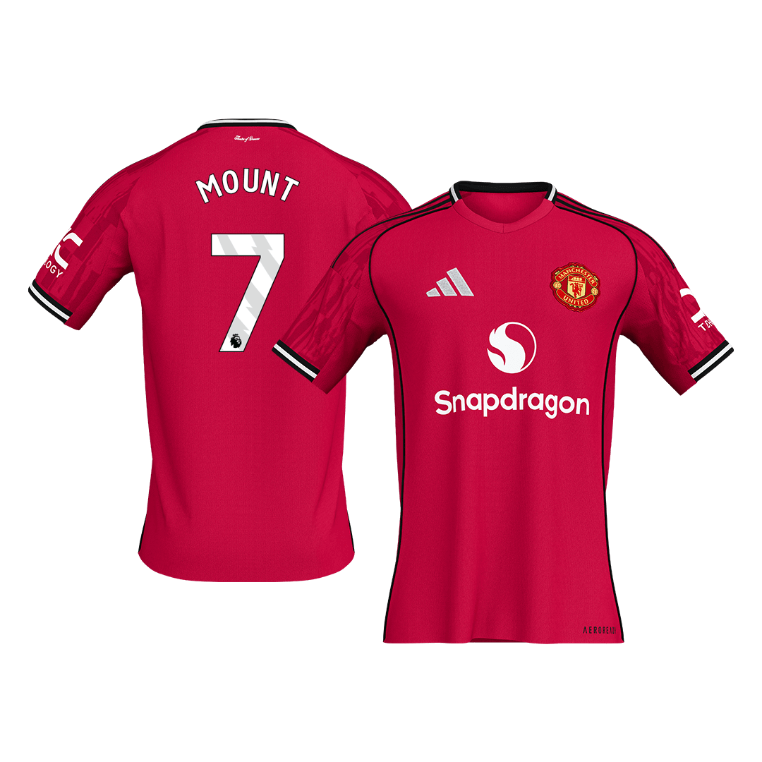 MOUNT #7 Men's Manchester United 2025/26 Home Soccer Jersey [PREMIUM]