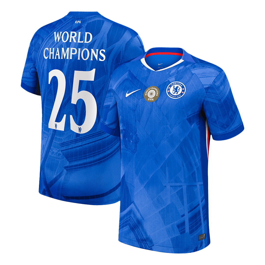 WORLD CHAMPIONS #25 Men's Chelsea 2025/26 Home Soccer Jersey [PREMIUM]