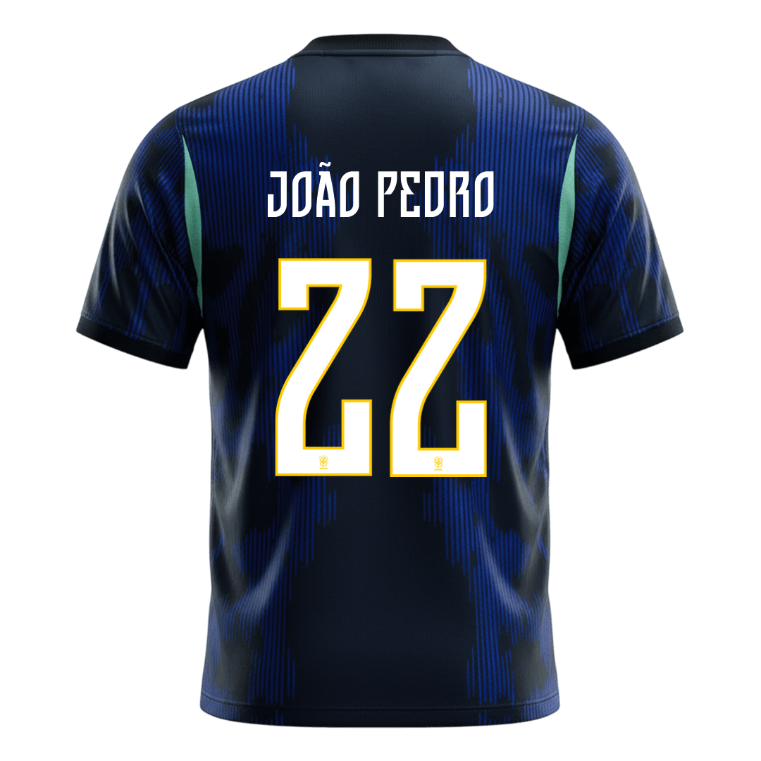 JOÃO PEDRO #22 Men's Brazil World Cup 2026 Away Soccer Jersey
