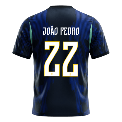 JOÃO PEDRO #22 Men's Brazil World Cup 2026 Away Soccer Jersey
