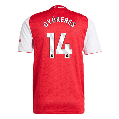 GYÖKERES #14 Men's Arsenal 2025/26 Player Version Home Soccer Jersey - Slim Fit