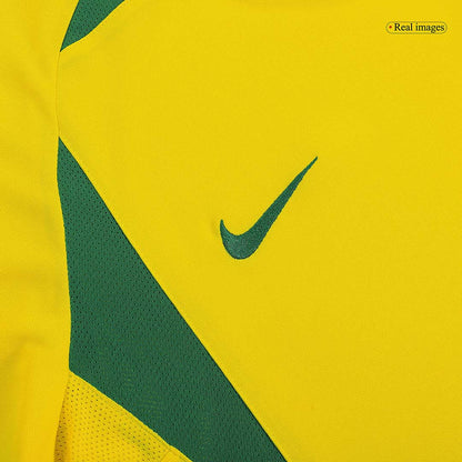 Retro RONALDINHO #11 Men's Brazil 2002/03 Home Soccer Jersey