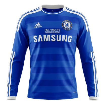 Retro Men's Chelsea 2011/12 Home Long Sleeve Soccer Jersey
