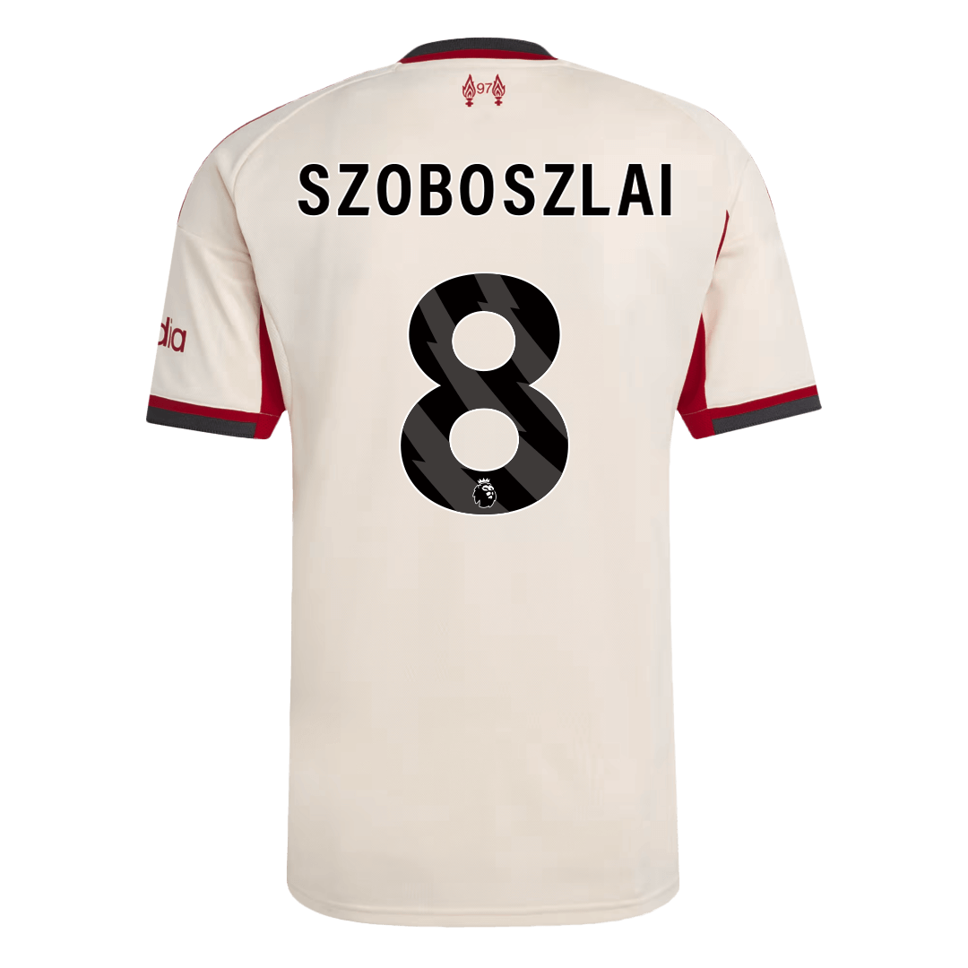 SZOBOSZLAI #8 Men's Liverpool 2025/26 Away Soccer Jersey