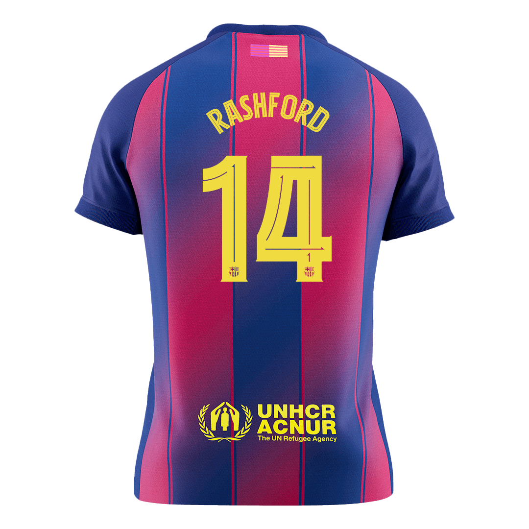 RASHFORD #14 Men's Barcelona UCL 2025/26 Home Soccer Jersey [PREMIUM]