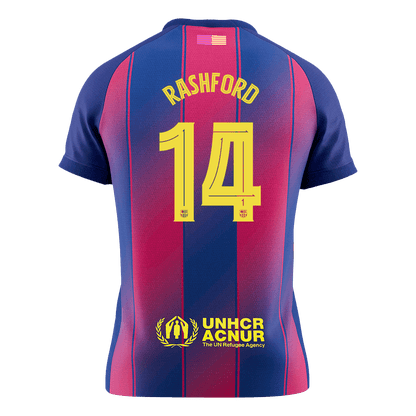 RASHFORD #14 Men's Barcelona UCL 2025/26 Home Soccer Jersey [PREMIUM]