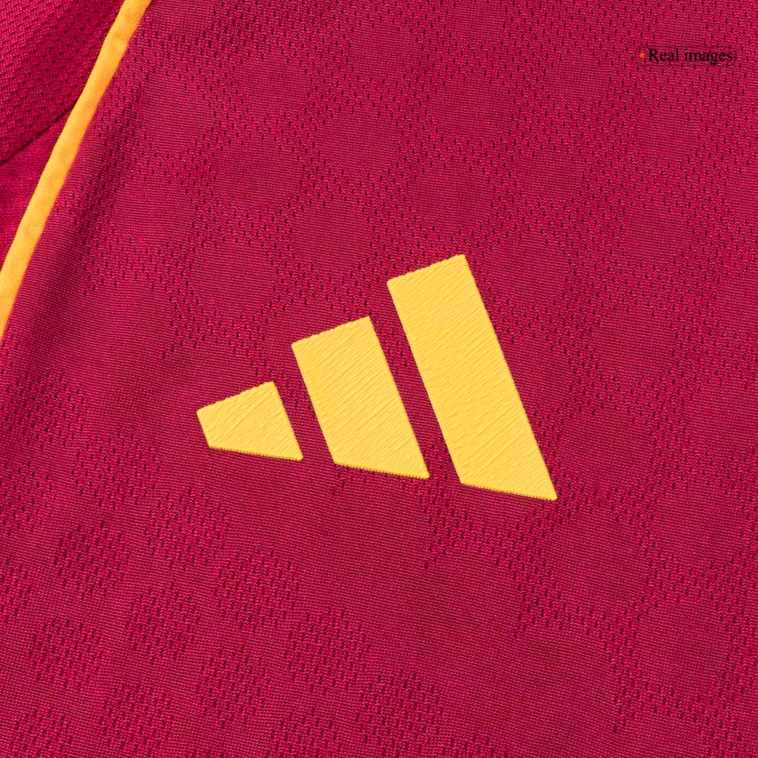 Men's Roma 2025/26 Player Version Home Soccer Jersey - Slim Fit