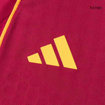 Men's Roma 2025/26 Player Version Home Soccer Jersey - Slim Fit