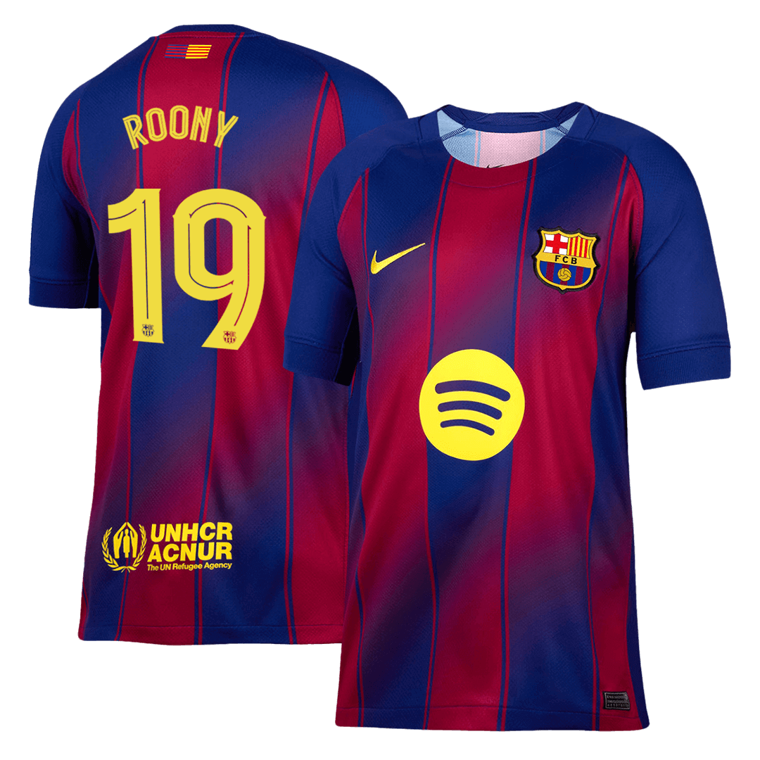 ROONY #19 Men's Barcelona UCL 2025/26 Home Soccer Jersey [PREMIUM]