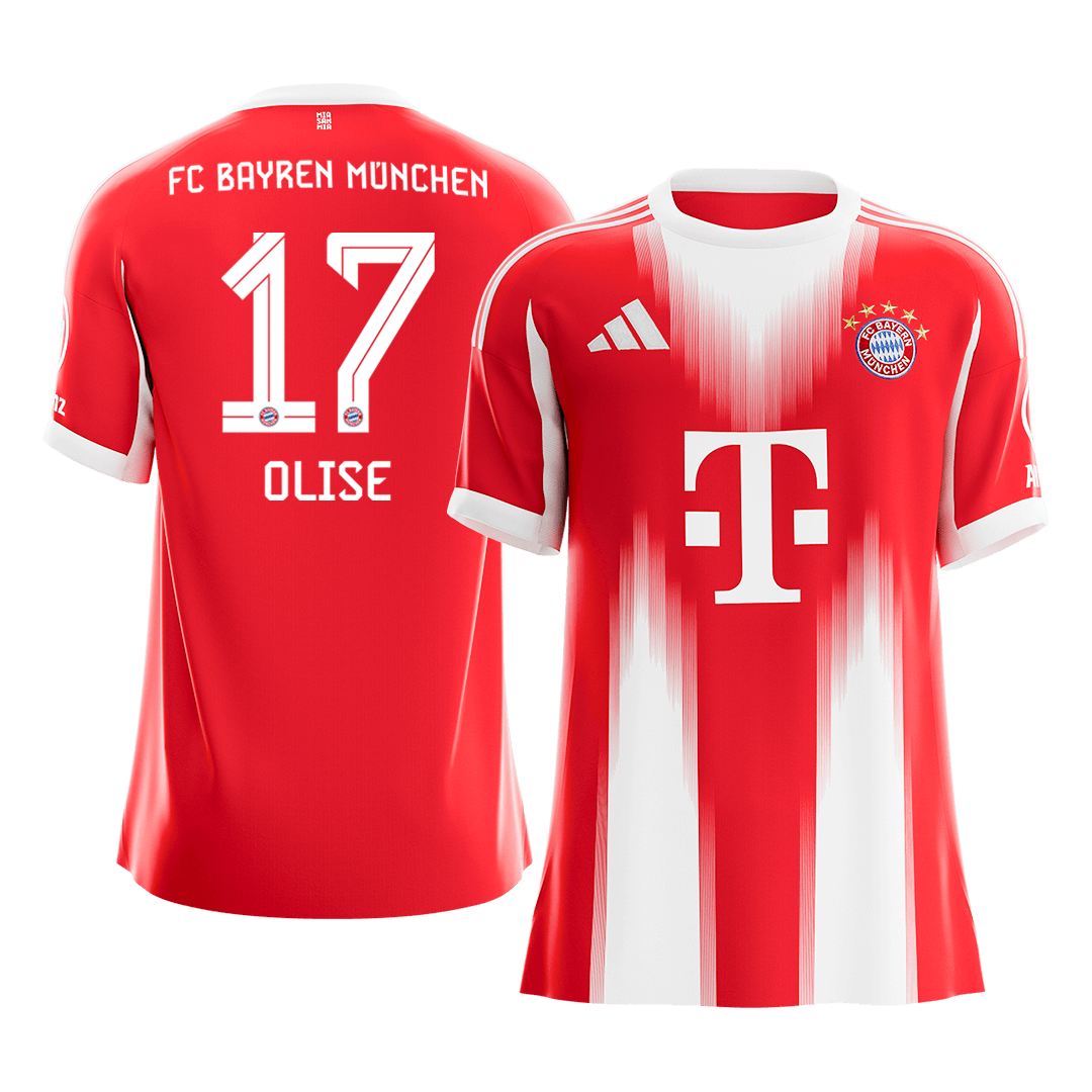 OLISE #17 Men's Bayern Munich 2025/26 Home Soccer Jersey [PREMIUM]