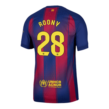 ROONY #28 Men's Barcelona 2025/26 Player Version Home Soccer Jersey - Slim Fit