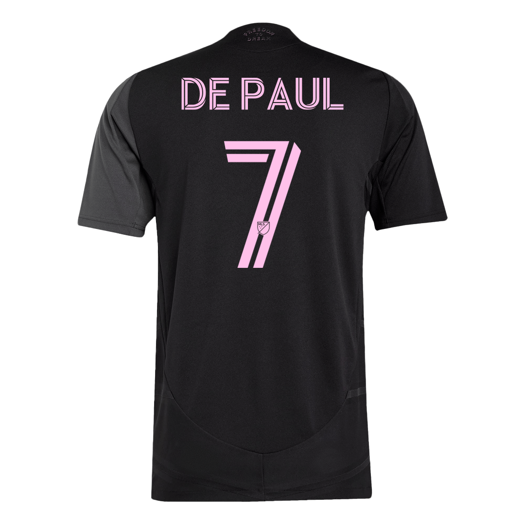 DE PAUL #7 Men's Inter Miami CF 2025 Player Version Away Soccer Jersey - Slim Fit