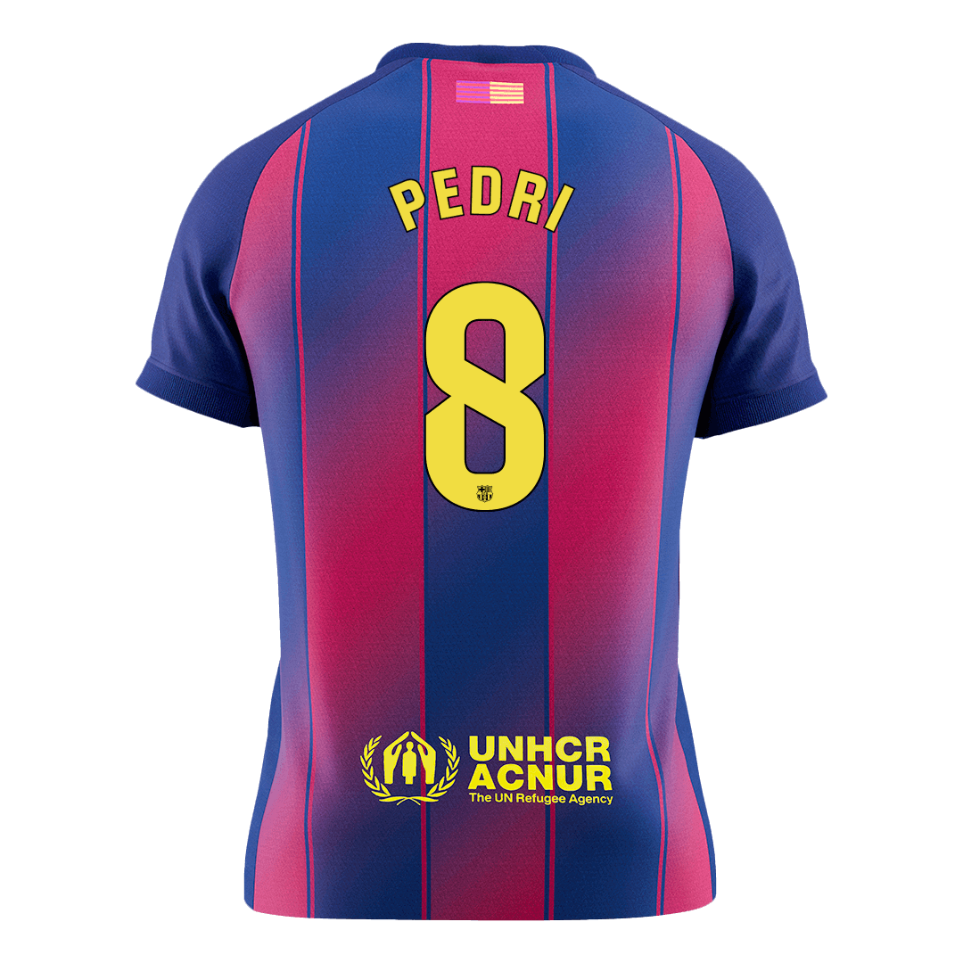 PEDRI #8 Men's Barcelona 2025/26 Home Soccer Jersey [PREMIUM]