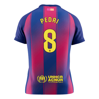 PEDRI #8 Men's Barcelona 2025/26 Home Soccer Jersey [PREMIUM]