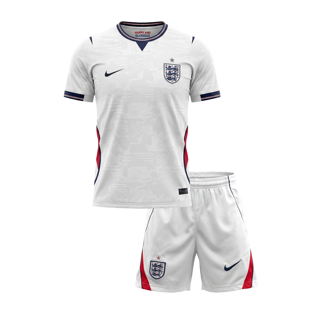Kid's England World Cup 2026 Home Soccer Jersey Kit