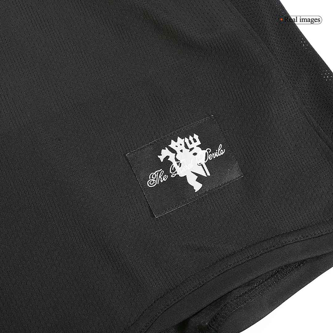 Retro ROONEY #10 Men's Manchester United 2007/08 Away Long Sleeve Soccer Jersey