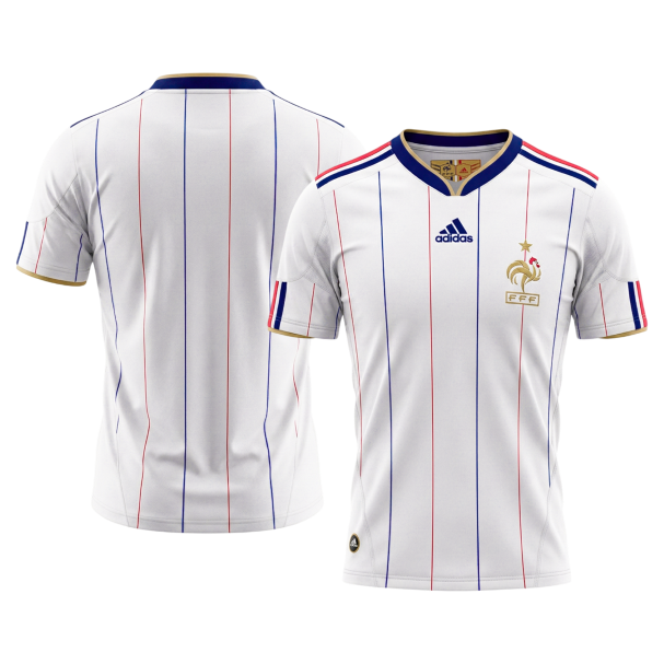 Retro Men's France 2010 Away Soccer Jersey