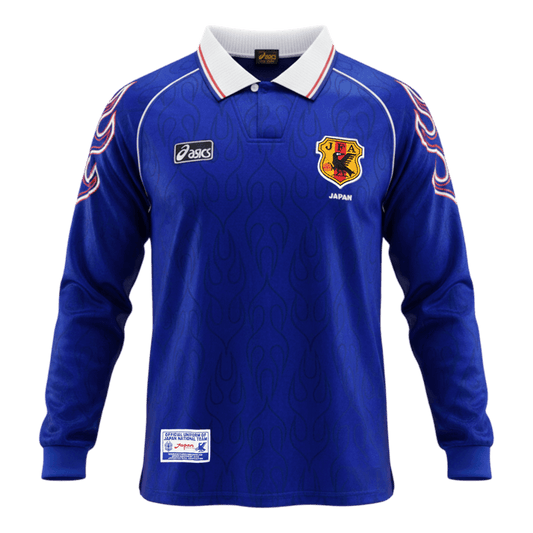 Retro Men's Japan World Cup 1998 Home Long Sleeve Soccer Jersey