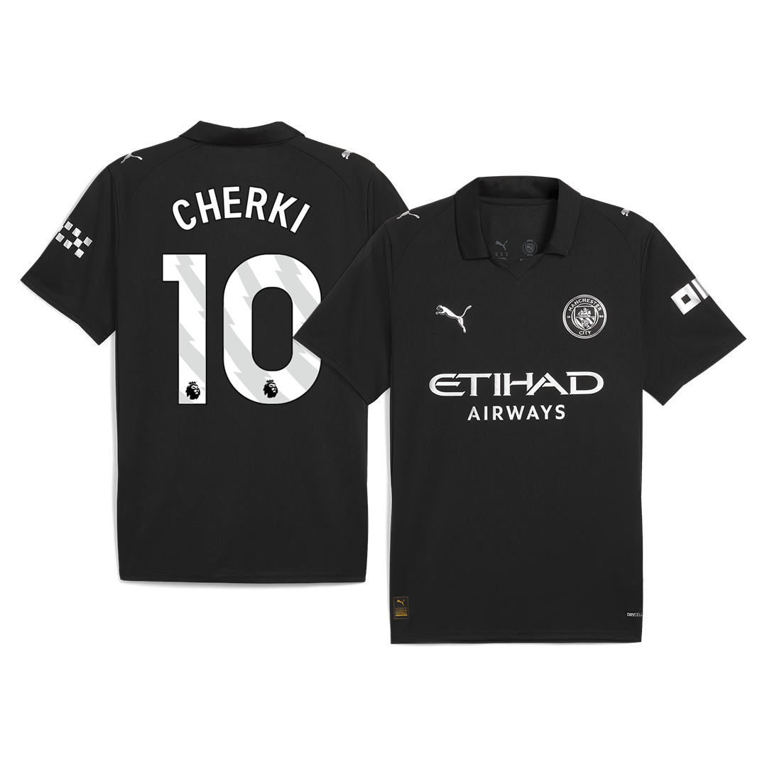 CHERKI #10 Men's Manchester City 2025/26 Away Soccer Jersey