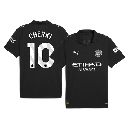 CHERKI #10 Men's Manchester City 2025/26 Away Soccer Jersey