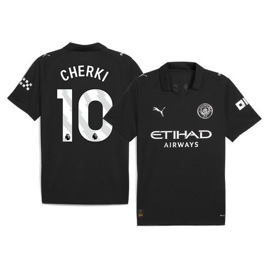CHERKI #10 Men's Manchester City 2025/26 Away Soccer Jersey