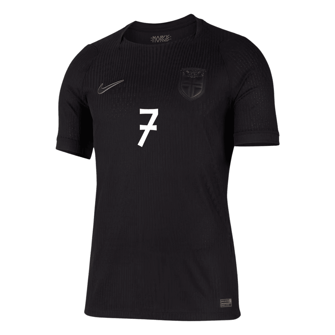 SØRLOTH #7 Men's Norway World Cup 2026 Player Version Away Soccer Jersey - Slim Fit