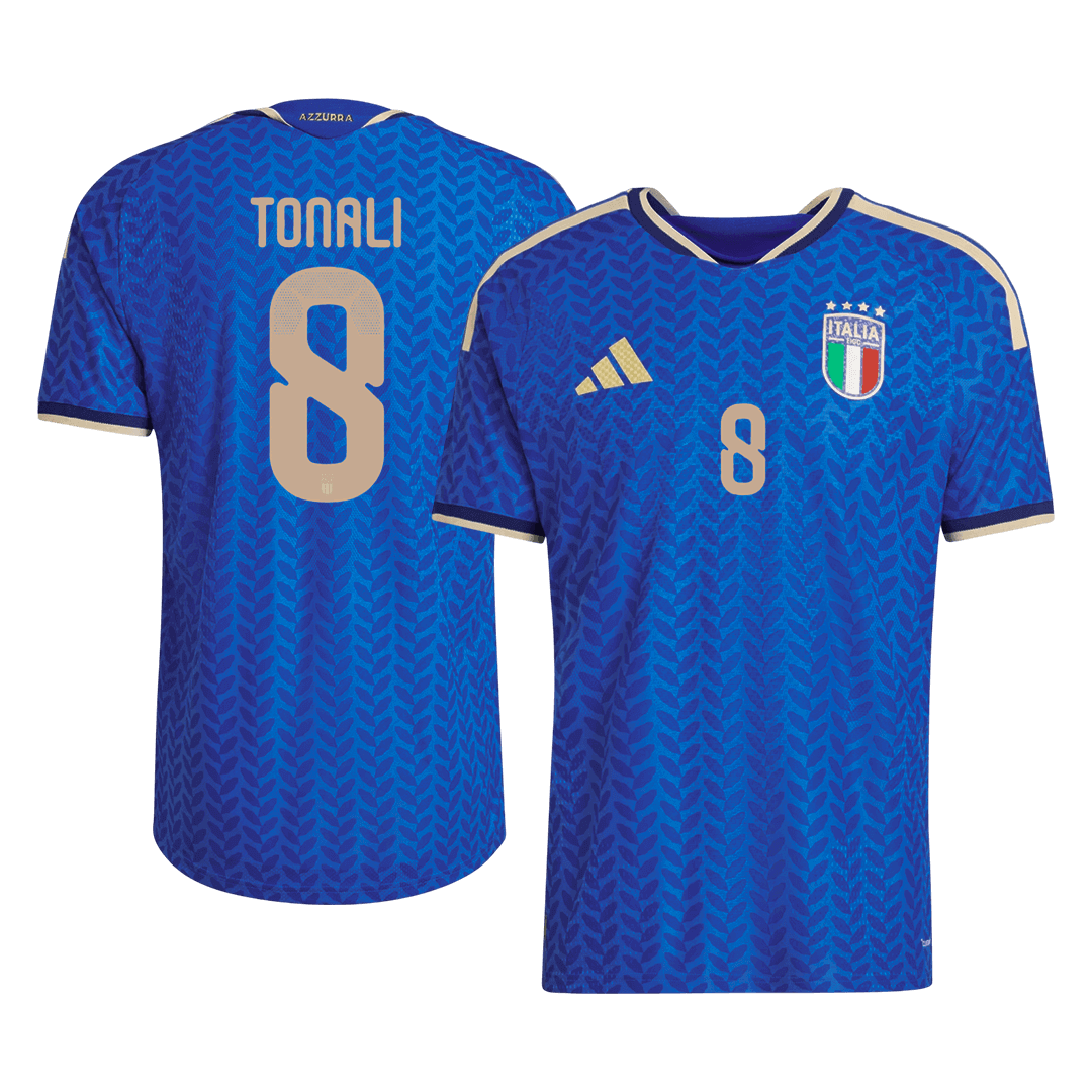 TONALI #8 Men's Italy World Cup 2026 Player Version Home Soccer Jersey - Slim Fit