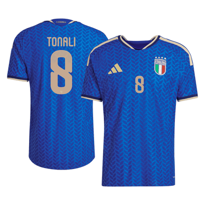 TONALI #8 Men's Italy World Cup 2026 Player Version Home Soccer Jersey - Slim Fit
