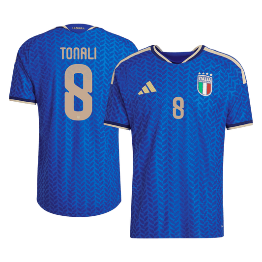 TONALI #8 Men's Italy World Cup 2026 Player Version Home Soccer Jersey - Slim Fit