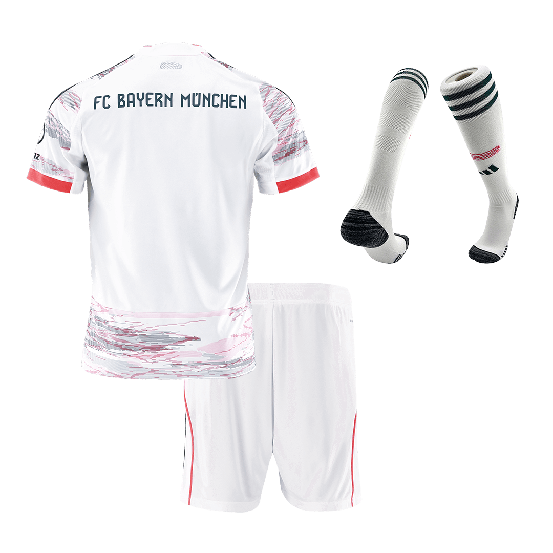 Kid's Bayern Munich 2025/26 Away Soccer Jersey Full Kit