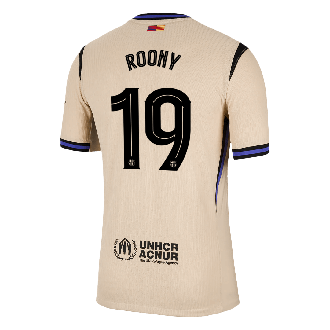 ROONY #19 Men's Barcelona UCL 2025/26 Player Version Away Soccer Jersey - Slim Fit