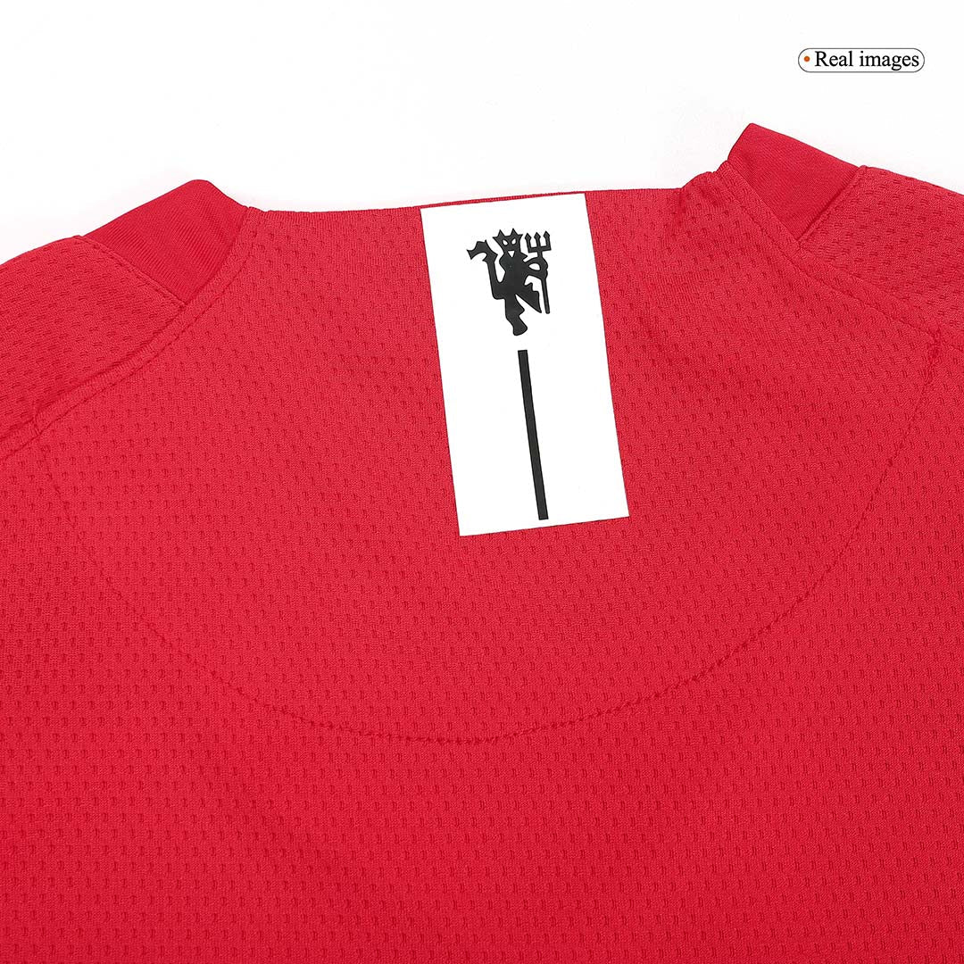 Retro SCHOLES #18 Men's Manchester United UCL Final 2007/08 Home Soccer Jersey