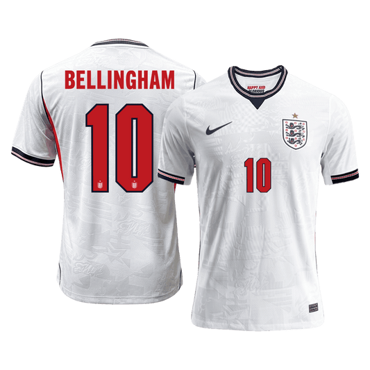BELLINGHAM #10 Men's England World Cup 2026 Player Version Home Soccer Jersey - Slim Fit