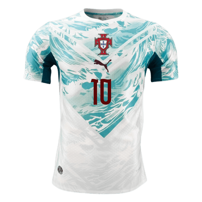 BERNARDO #10 Men's Portugal World Cup 2026 Player Version Away Soccer Jersey - Slim Fit