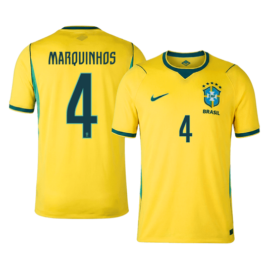 MARQUINHOS #4 Men's Brazil World Cup 2026 Home Soccer Jersey [PREMIUM]