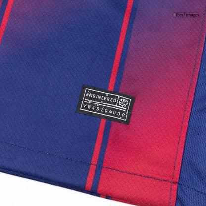 Men's Barcelona 2025/26 Home Long Sleeve Soccer Jersey