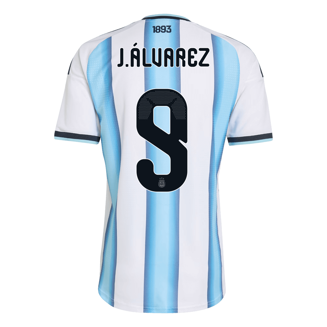 J.ÁLVAREZ #9 Men's Argentina World Cup 2026 Player Version Home Soccer Jersey - Slim Fit