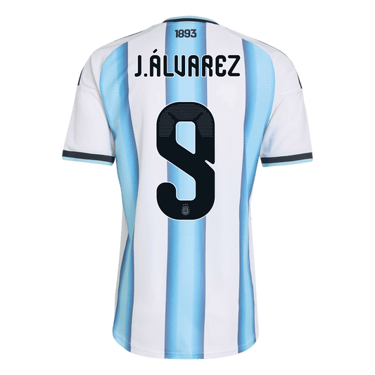 J.ÁLVAREZ #9 Men's Argentina World Cup 2026 Player Version Home Soccer Jersey - Slim Fit
