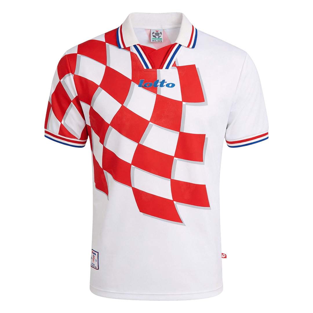 Retro Men's Croatia World Cup 1998 Home Soccer Jersey