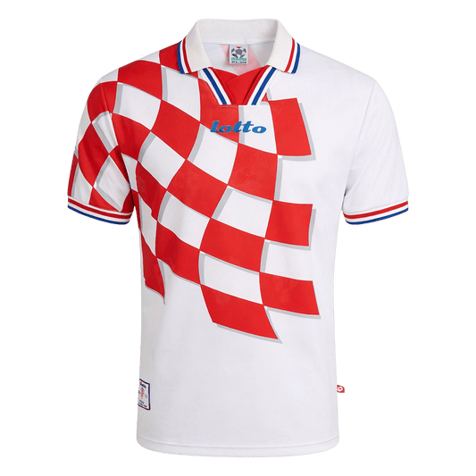 Retro Men's Croatia World Cup 1998 Home Soccer Jersey