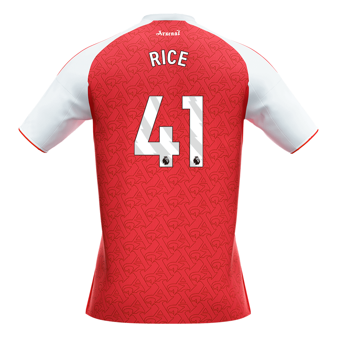 RICE #41 Men's Arsenal 2025/26 Home Soccer Jersey [PREMIUM]