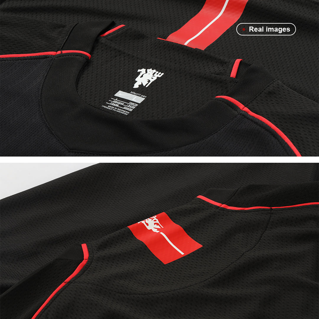 Retro SCHOLES #18 Men's Manchester United 2007/08 Away Soccer Jersey