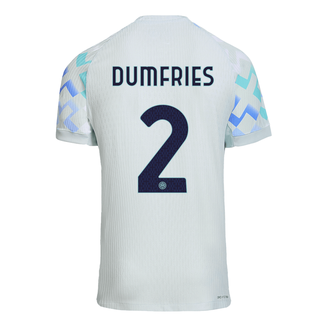 DUMFRIES #2 Men's Inter Milan 2025/26 Player Version Away Soccer Jersey - Slim Fit